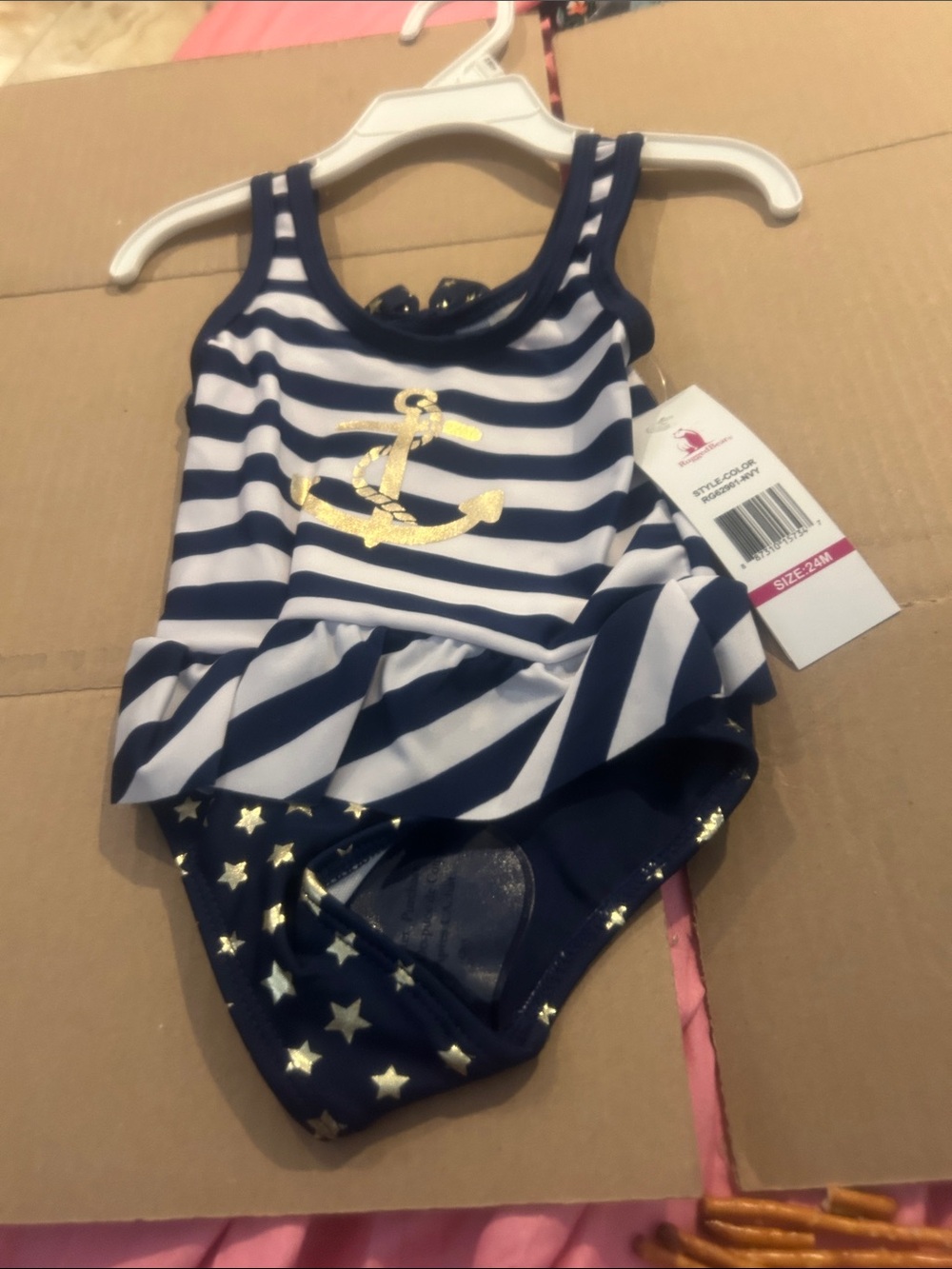 NWT Sz 18 mths anchor swimsuit